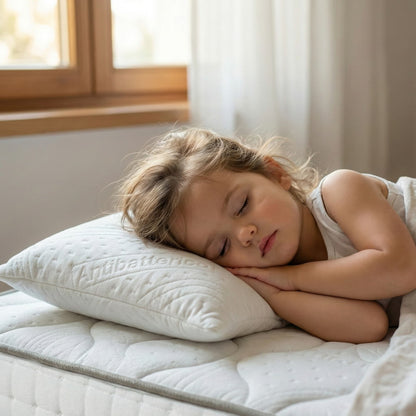 Cuscino Bambino in Memory Foam HD | 7 cm con Federa Antibatterica - Niviababy Lilly