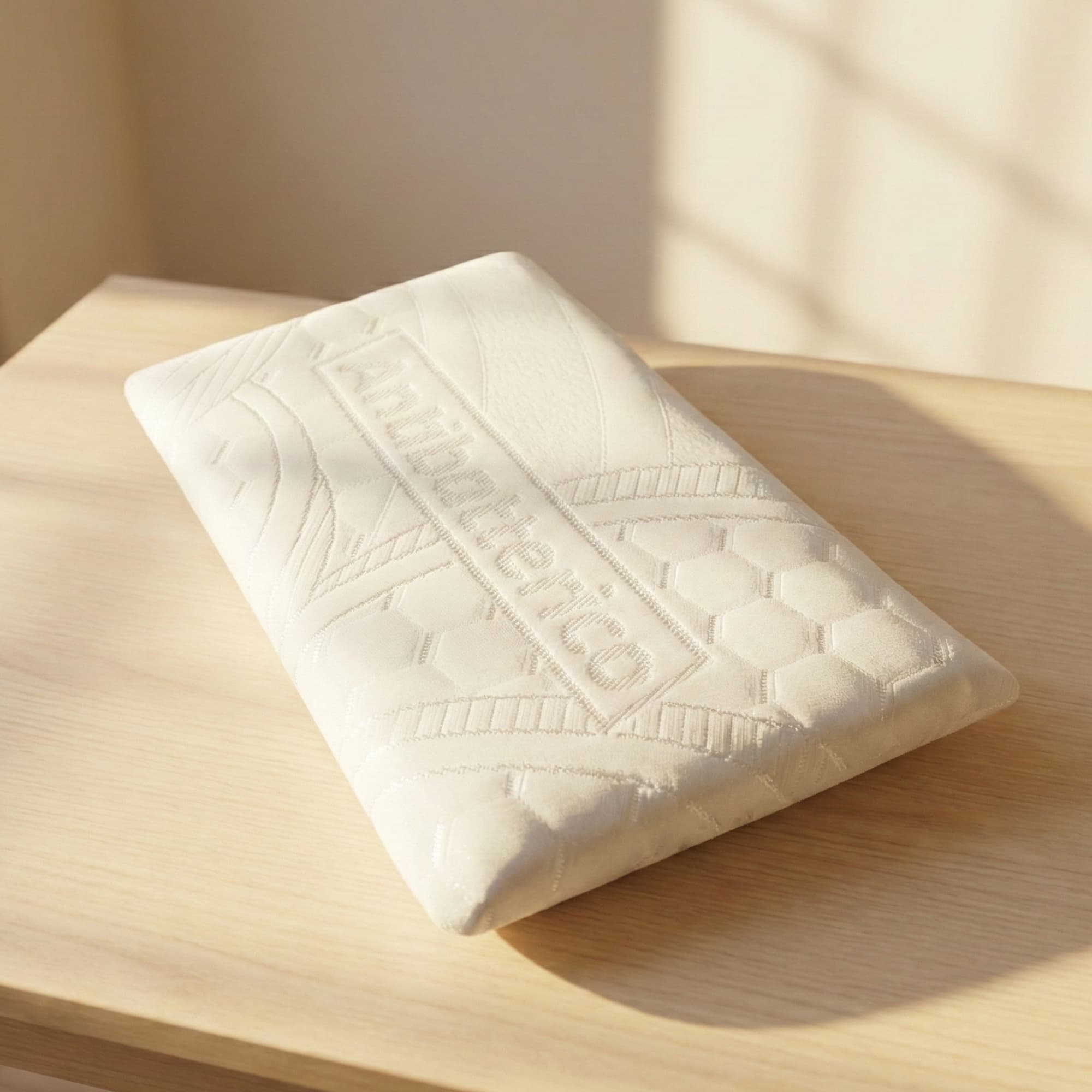 Cuscino Neonato Antisoffoco in Memory Foam HD | 3 cm con Federa Antibatterica - Niviababy Pure